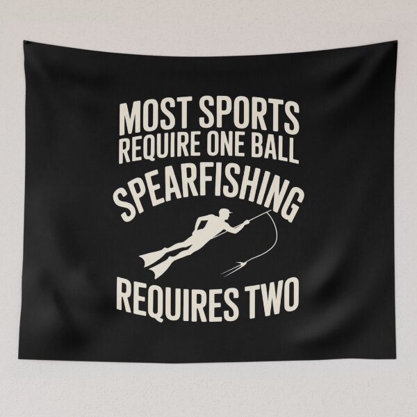 Item preview, Mens Most Sports Require One Ball Spearfishing Requires Two designed and sold by andreaswest.