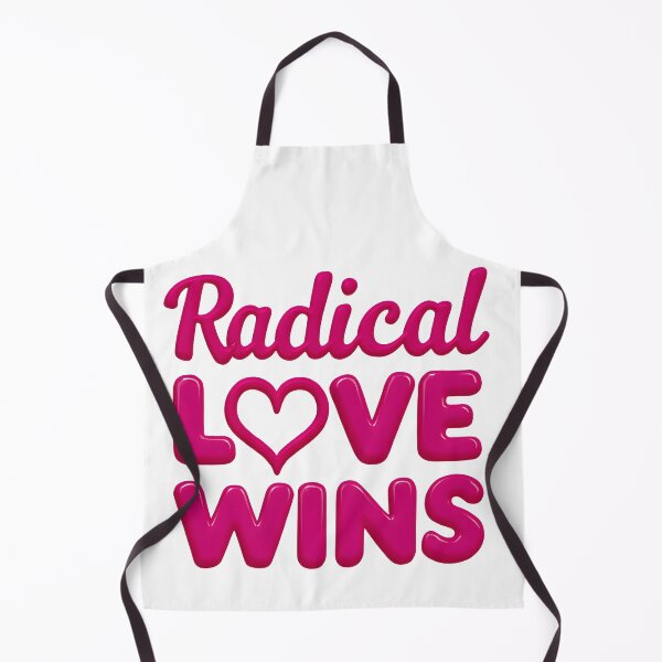 Item preview, Radical Love Wins - Glossy 3D Pink Heart Typography designed and sold by Wear2Transform.