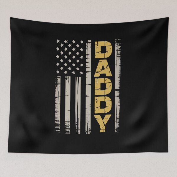 Item preview, Truck Driver Yellow Line Daddy Us Flag designed and sold by RayhendersonArt.