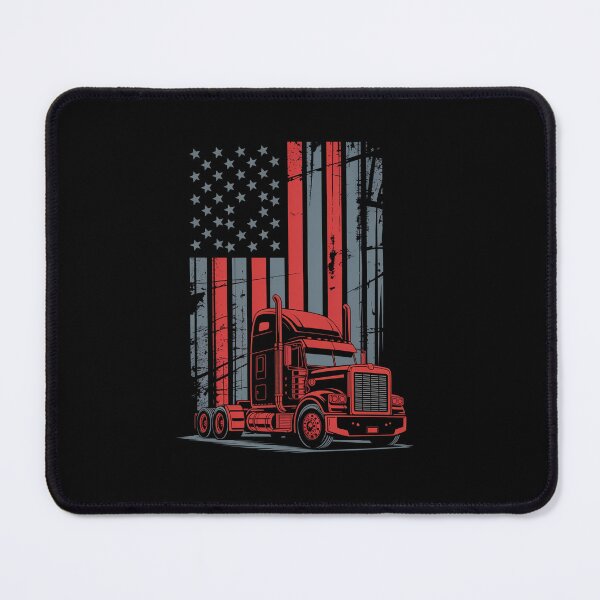 Item preview, Us American Flag Semi Truck Driver designed and sold by DianaStantzo.