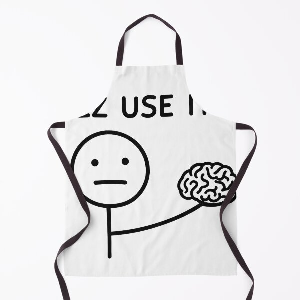 Item preview, PLZ USE IT – Minimalist Brain Reminder Design designed and sold by haitrieuic96.