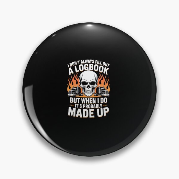 Item preview, Trucker Made Up Logbook Truck Driver designed and sold by RayhendersonArt.