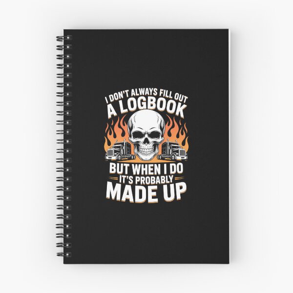 Item preview, Trucker Made Up Logbook Truck Driver designed and sold by RayhendersonArt.