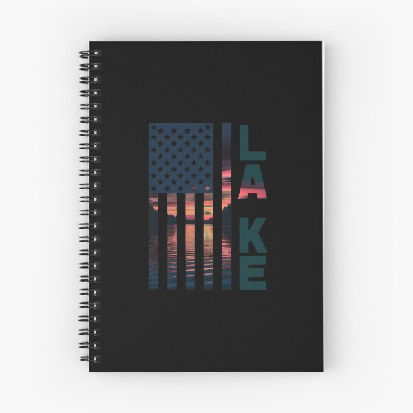 Item preview, Lake Life Fisherman Sunset American Flag Bass Fishing Boat designed and sold by andreaswest.