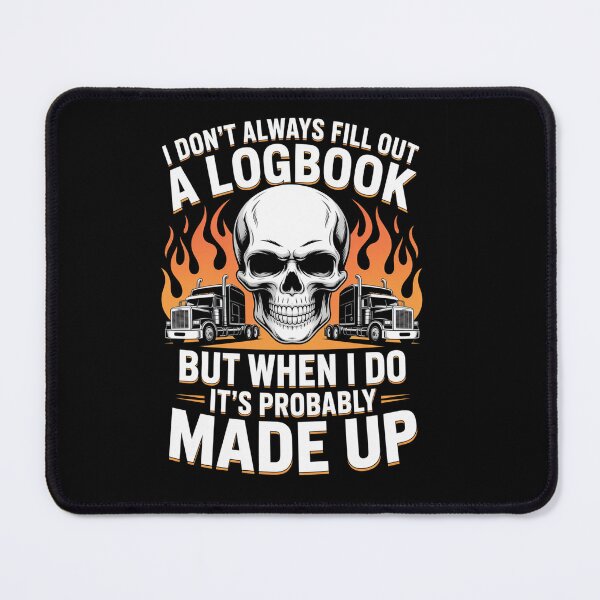 Item preview, Trucker Made Up Logbook Truck Driver designed and sold by RayhendersonArt.