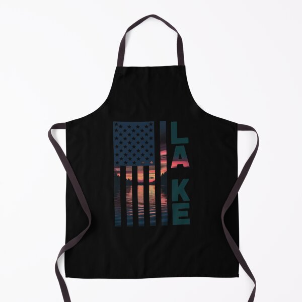 Item preview, Lake Life Fisherman Sunset American Flag Bass Fishing Boat designed and sold by andreaswest.