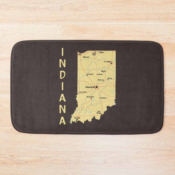 Item preview, Vintage Indiana State Map - Cities and Highways Pride designed and sold by mashmosh.