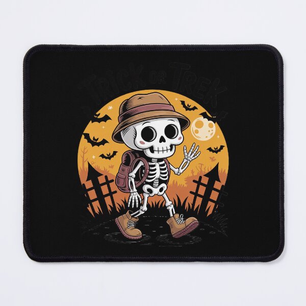 Item preview, Trick or Trek Pumpkin Hiker Halloween Art For Him designed and sold by Shannon Bosley.