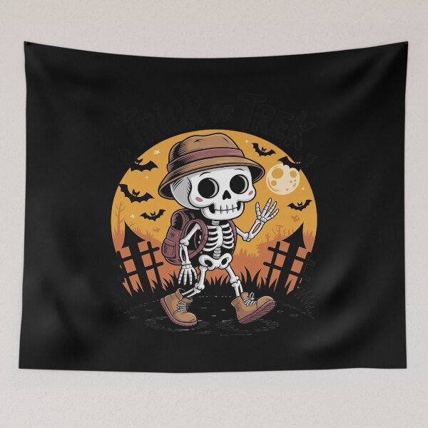 Item preview, Trick or Trek Pumpkin Hiker Halloween Art For Him designed and sold by Shannon Bosley.