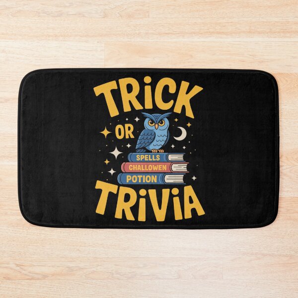 Item preview, Trick or Trivia Halloween Owl Marquee designed and sold by Shannon Bosley.
