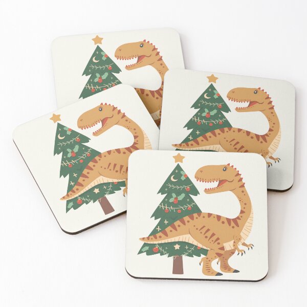 Item preview, Scandinavian Folk Art, Christmas T-rex Dinosaur  designed and sold by xiao xuans.
