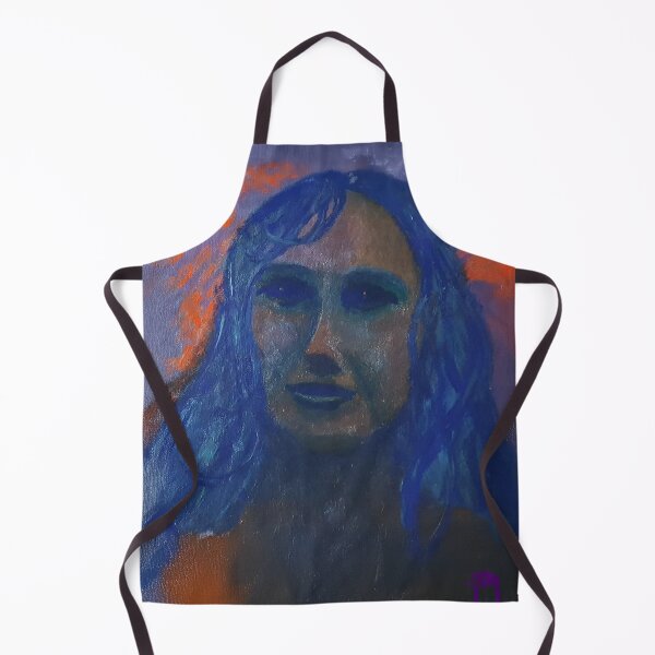 Artikelvorschau, Blue Self Portrait Expressionist Painting entworfen und verkauft von DCSMKreativ.