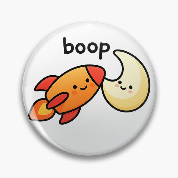 Item preview, Boop – Rocket and Moon Cute Space Design designed and sold by haitrieuic96.
