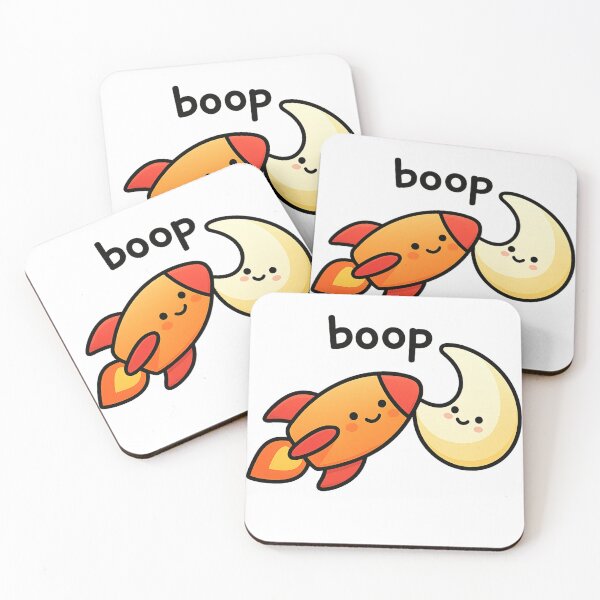 Item preview, Boop – Rocket and Moon Cute Space Design designed and sold by haitrieuic96.