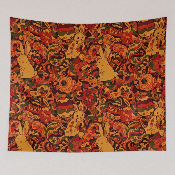 Item preview, Floral Bunny Bloom – Seamless Easter Garden Pattern designed and sold by meesub.