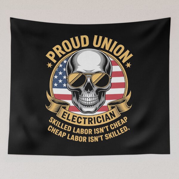 Item preview, Union Electrician Proud Union Worker designed and sold by RayhendersonArt.