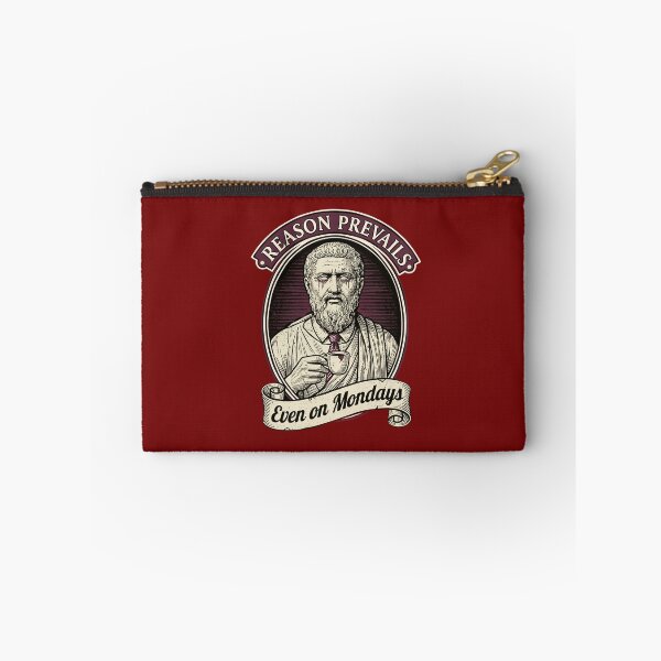 Item preview, Reason Prevail Even On Mondays - Funny Stoic Philosophy & Office Humor designed and sold by CREEPY CRAZE.