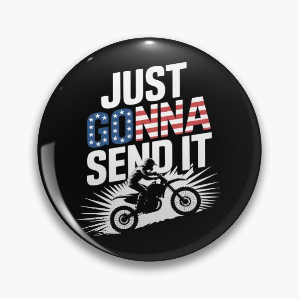 Item preview, Just gonna send it American Flag Dirt Bike Motocross designed and sold by andreaswest.