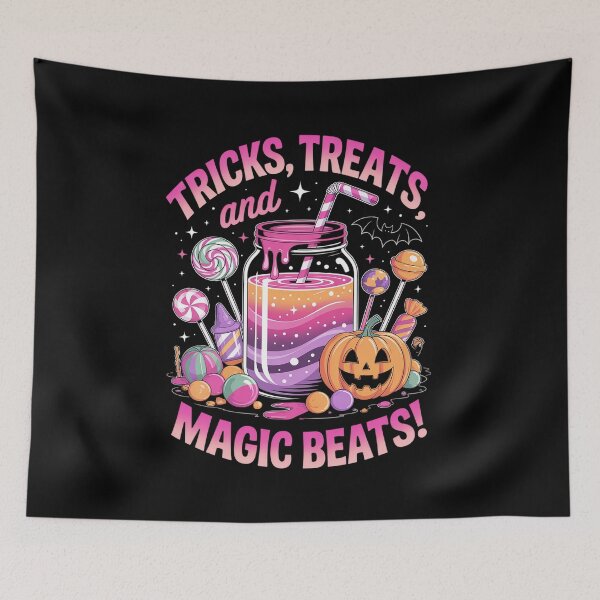 Item preview, Tricks Treats and Magic Beats Halloween designed and sold by Shannon Bosley.