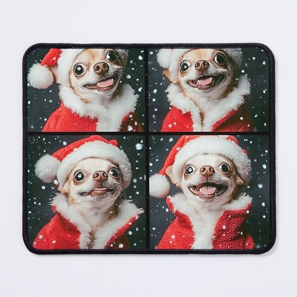 Item preview, Vintage Cute Chihuahua Santa Hat Photobooth - Yappy Christmas designed and sold by gamalielRocky.