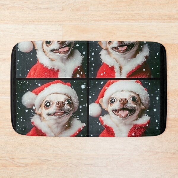 Item preview, Vintage Cute Chihuahua Santa Hat Photobooth - Yappy Christmas designed and sold by gamalielRocky.