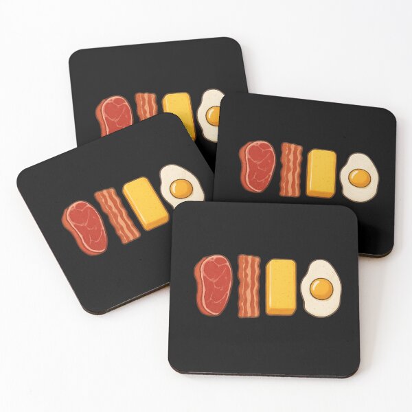 Item preview, Beef Bacon Butter & Eggs Keto Carnivore Diet designed and sold by Harmonick-Tees.