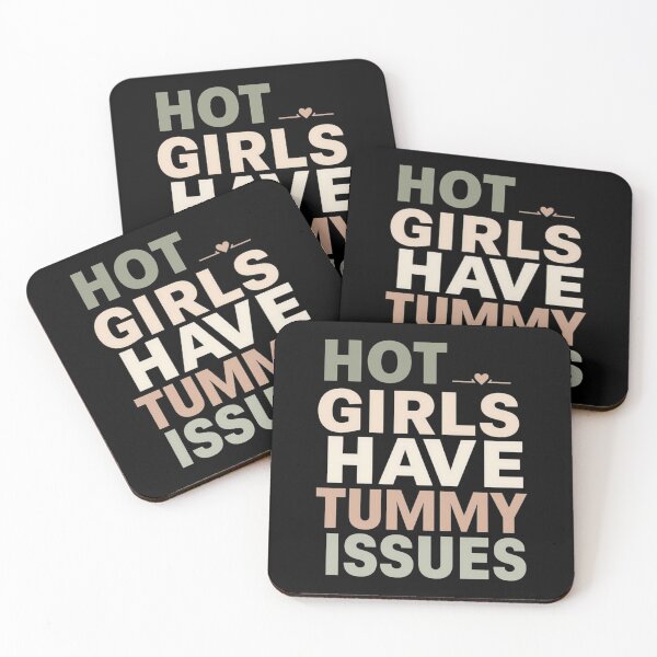 Item preview, Hot Girls Have Tummy Issues – Cute Relatable Girl Humor T-Shirt | IBS & Gut Health Aesthetic designed and sold by Tomasz  Siennicki.