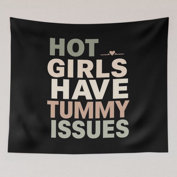 Item preview, Hot Girls Have Tummy Issues – Cute Relatable Girl Humor T-Shirt | IBS & Gut Health Aesthetic designed and sold by Tomasz  Siennicki.