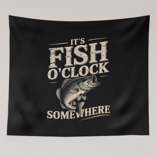 Item preview, It's Fish O'clock Somewhere Fishing designed and sold by andreaswest.
