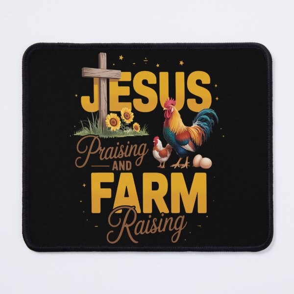 Item preview, Jesus Praising And Farm Raising Chicken Farmer Christian designed and sold by CottonCandyPrin.