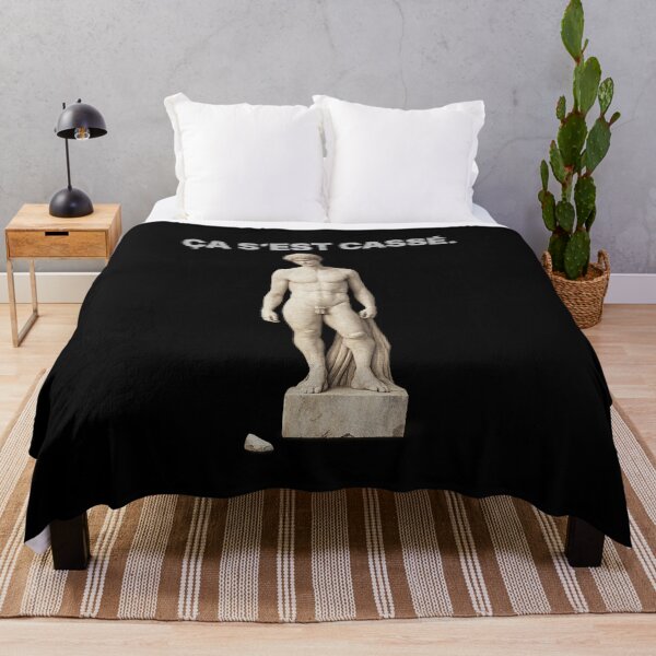 Item preview, It broke – Absurd Classical Statue Meme | Dark Humor Art Print designed and sold by Badsketchclub.