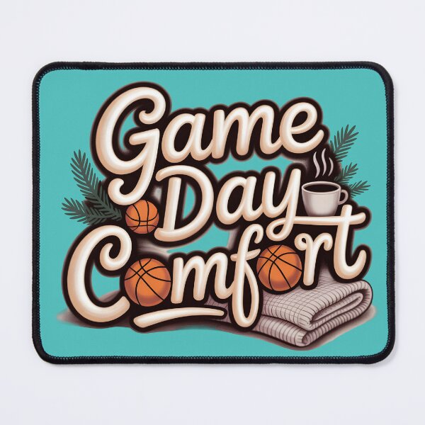 Item preview, Game Day Comfort Basketball Coffee & Blanket Aesthetic Graphic Tee designed and sold by InkWeaveShop.