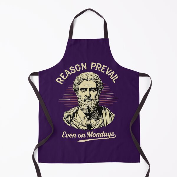 Item preview, Reason Prevail Even On Mondays - Funny Stoic Philosophy & Office Humor designed and sold by CREEPY CRAZE.