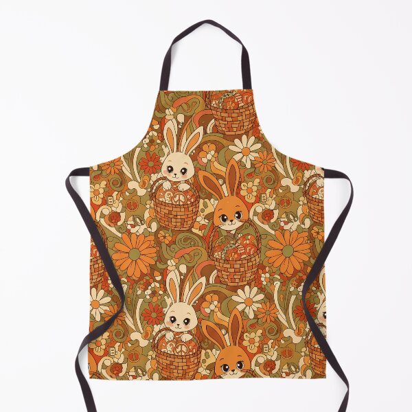 Item preview, Groovy Bunny Baskets – Seamless Retro Easter Garden Pattern designed and sold by meesub.