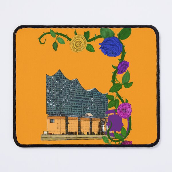 Item preview, Elbphilharmonie Hamburg Rose Illustration designed and sold by DCSMKreativ.