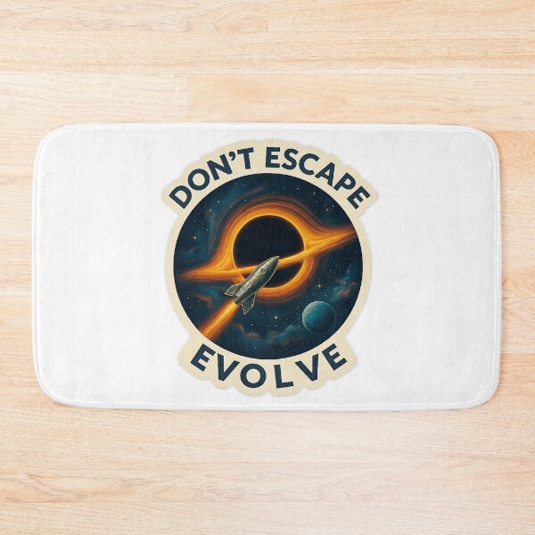 Item preview, Don’t Escape, Evolve – Motivational Space Rocket Sticker designed and sold by Razikcr.