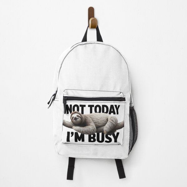 Item preview, Not Today I’m Busy – Lazy Sloth Funny Quote designed and sold by tokyojeff.