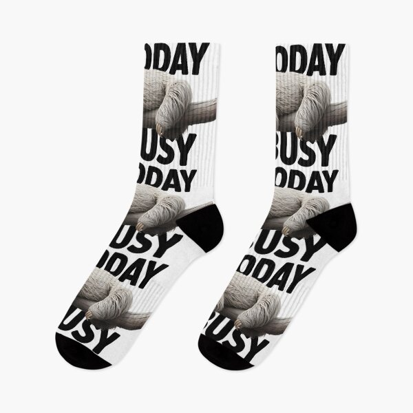 Item preview, Not Today I’m Busy – Lazy Sloth Funny Quote designed and sold by tokyojeff.