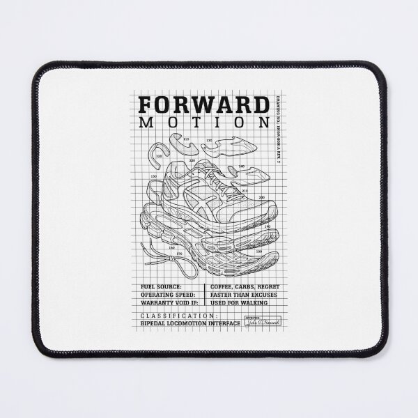 Item preview, Marathon Runner Forward Motion Funny Running Shoe Diagram designed and sold by GrandeDuc.