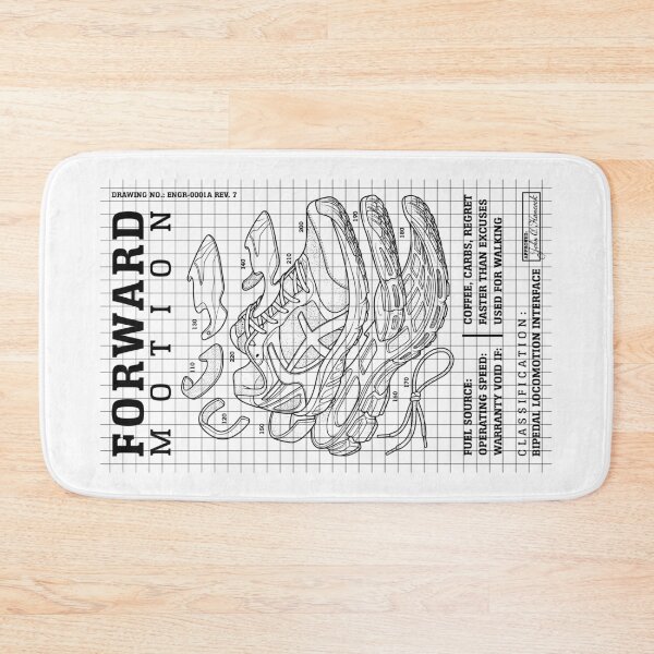 Item preview, Marathon Runner Forward Motion Funny Running Shoe Diagram designed and sold by GrandeDuc.