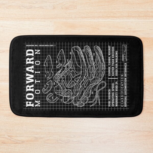 Item preview, Marathon Runner Forward Motion Funny Running Shoe Diagram designed and sold by GrandeDuc.