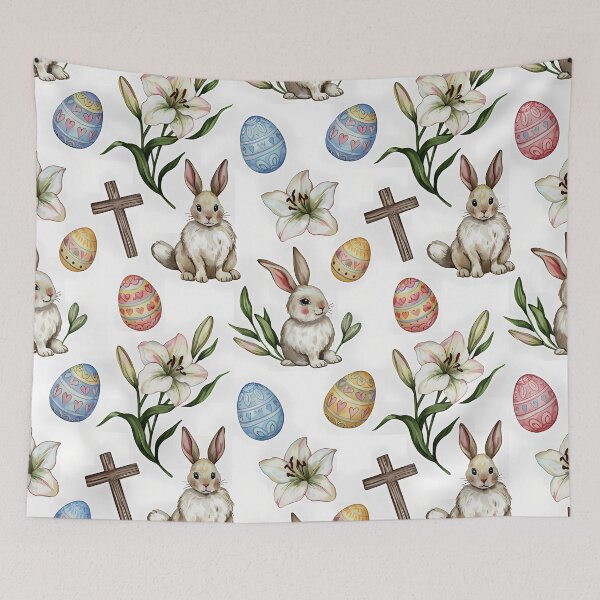 Item preview, Hearts & Lilies – Seamless Easter Bunny Pattern designed and sold by meesub.