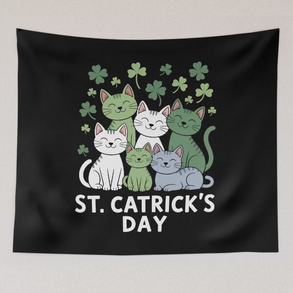 Item preview, St Patricks Catricks Day designed and sold by MeowtivationP.