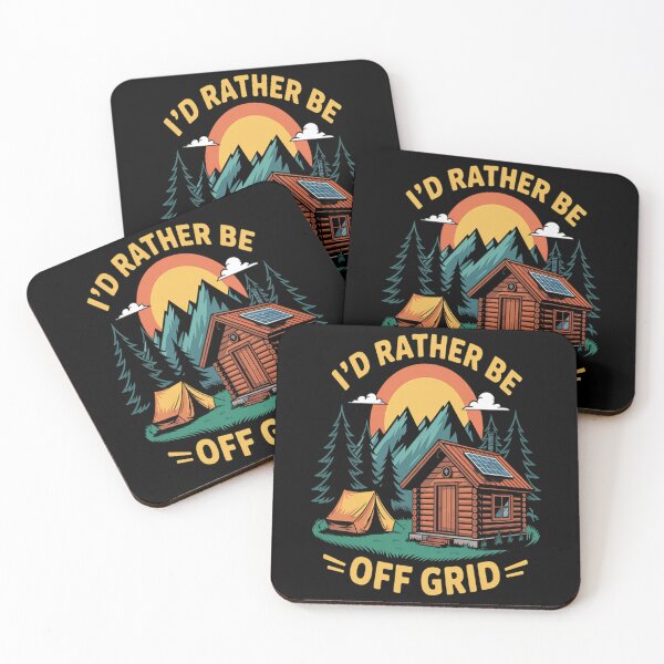 Item preview, I'd Rather Be Off Grid  designed and sold by TheRetroStyle.