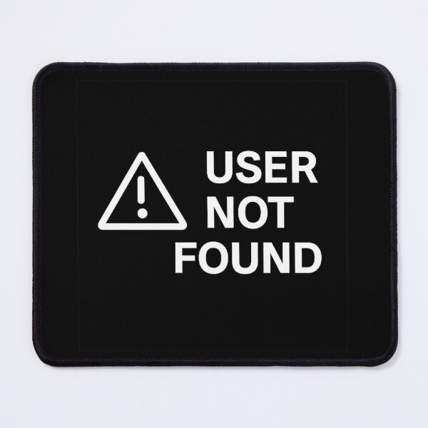 Item preview, USER NOT FOUND - Minimalist Terminal Error Design designed and sold by MKreative Studio.