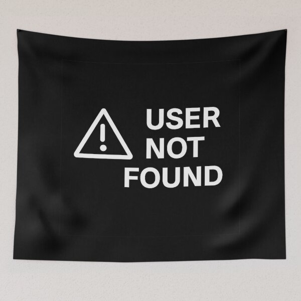 Item preview, USER NOT FOUND - Minimalist Terminal Error Design designed and sold by MKreative Studio.