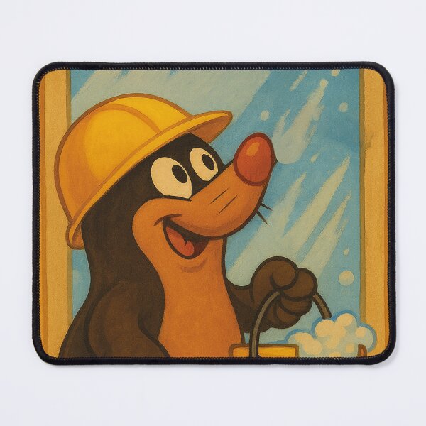 Item preview, Mole cleans the windows designed and sold by Mauswohn.