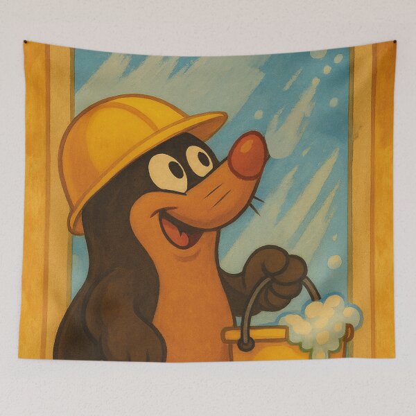 Item preview, Mole cleans the windows designed and sold by Mauswohn.