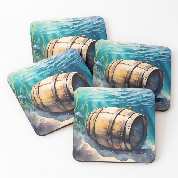 Item preview, Sunk Barrel in Watercolour designed and sold by CalmnessbyChoice.