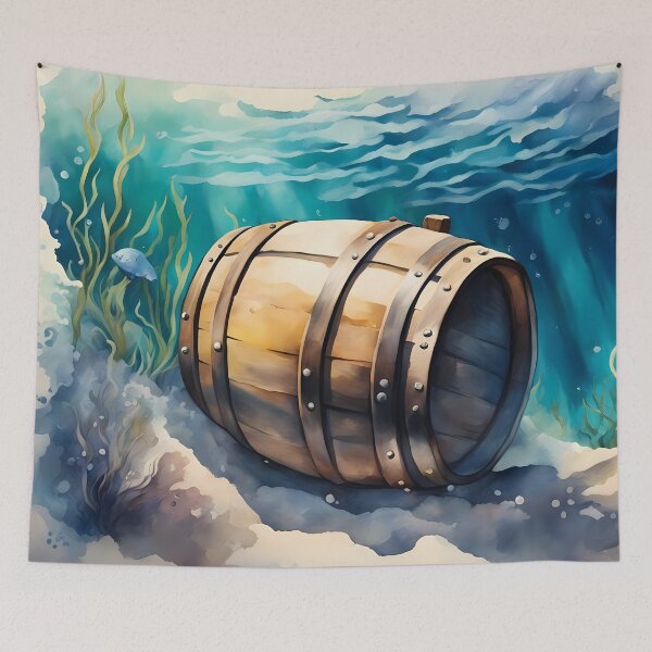 Item preview, Sunk Barrel in Watercolour designed and sold by CalmnessbyChoice.